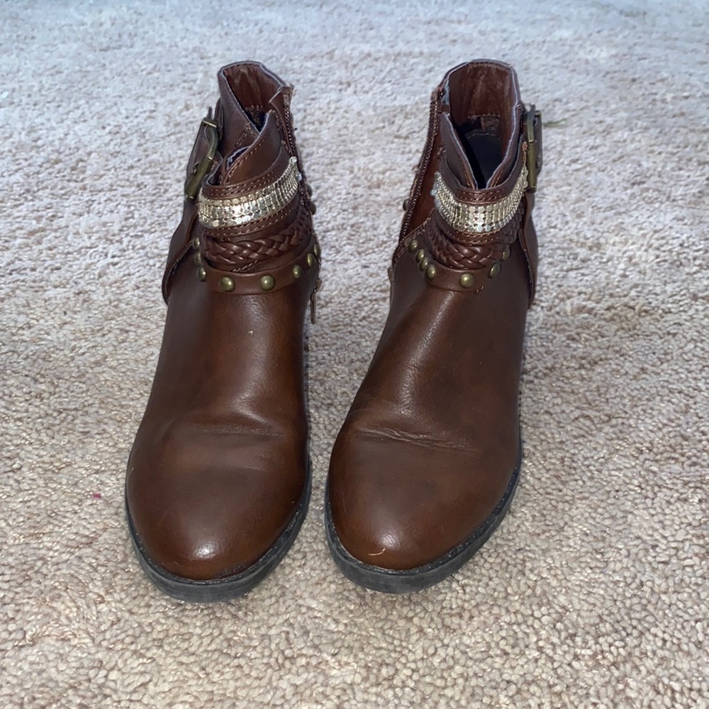 Brown booties